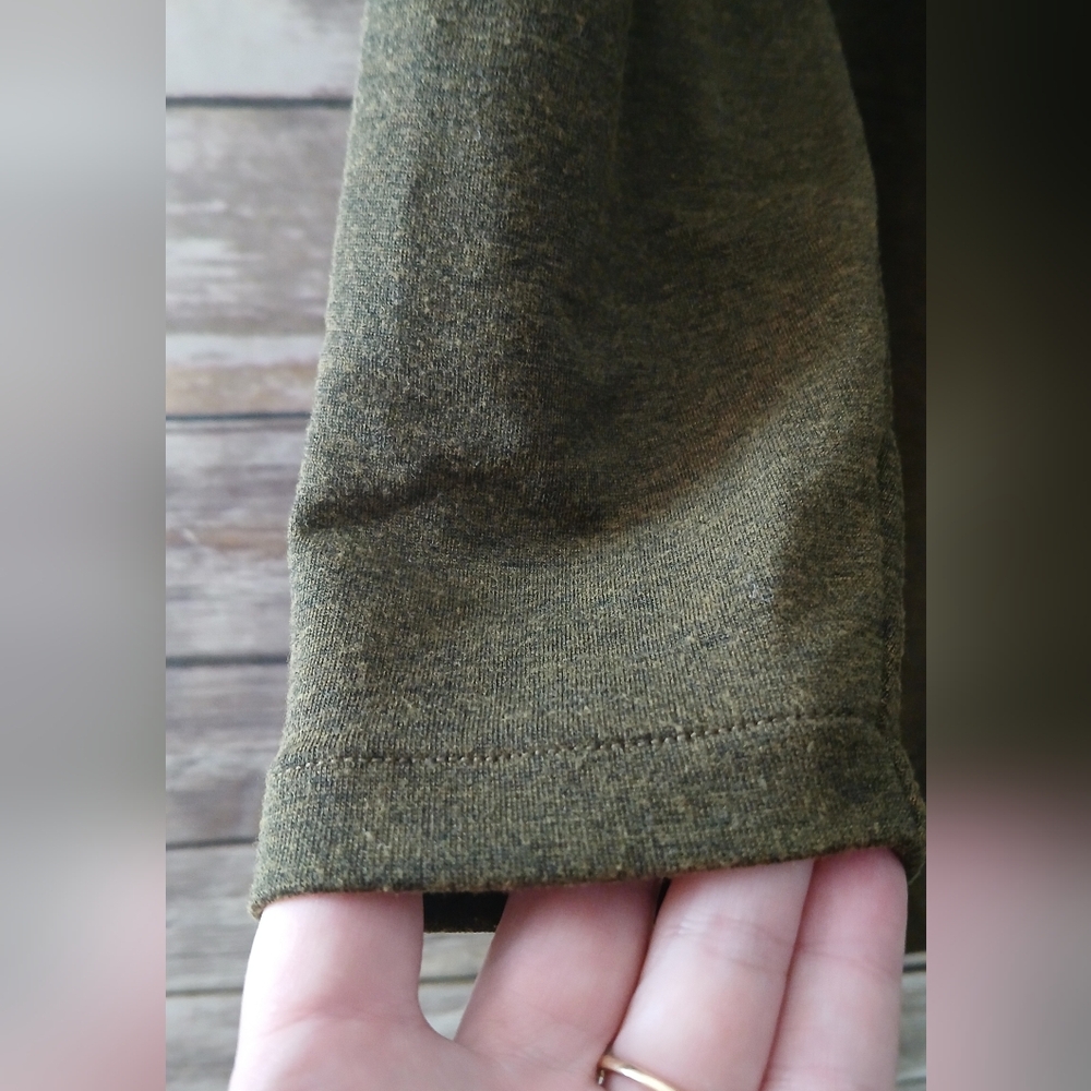 Prana Olive and Brown Knit Dress, Size S - Picture 2 of 11